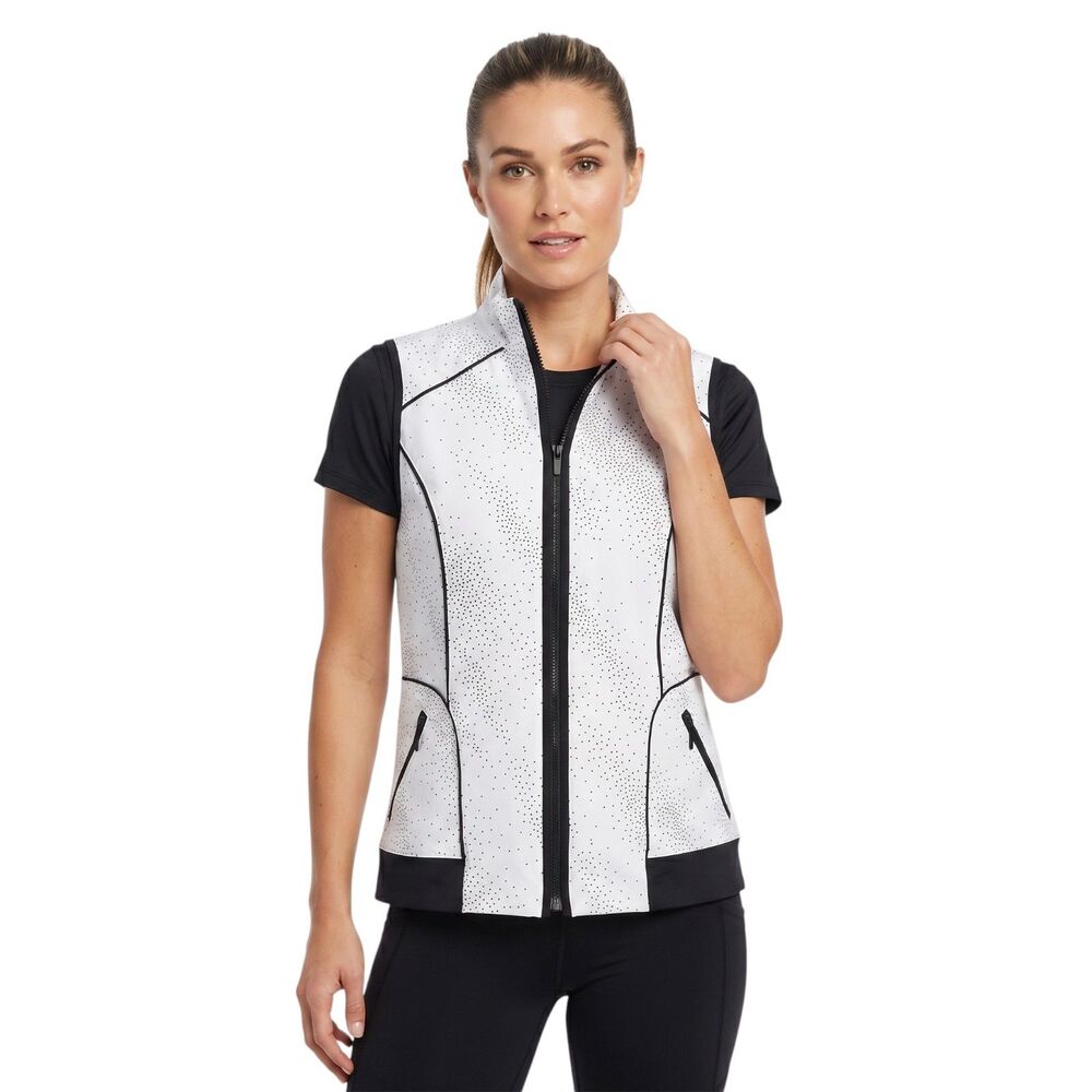 Chico's Zenergy XS Vest with Rhinestone Polka Dots